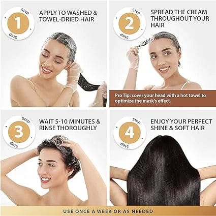 Karseell Collagen Hair Mask Essence for Dry Damaged Hair All Hair Types 16.90 oz 500ml