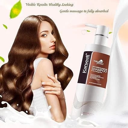 Karseell Argan Oil Shampoo Herbal Extract Moisturizing Deep Repair Smooth Shampoo for Dry and Damaged Hair 16.9Oz 500ml